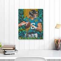 Impression giclée sur toile étirée de 16" x 20" de Trevor Lawrence Jacksonville Jaguars - Art par Cortney Wall