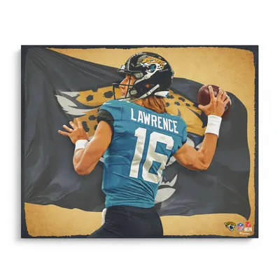 Trevor Lawrence Jacksonville Jaguars Unsigned Stretched 20 x 24 Giclee - Created by Artist Brian Konnick