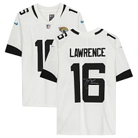 Maillot Nike dédicacé par Trevor Lawrence White des Jacksonville Jaguars