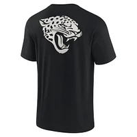 T-shirt unisexe fanatiques noir à manches courtes Jacksonville Jaguars Elements super doux