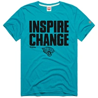 T-shirt unisexe hommage Teal Jacksonville Jaguars 2024 Inspire Change Tri-Blend