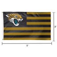 WinCraft Jacksonville Jaguars 3' x 5' Americana Stars & Stripes Deluxe Flag