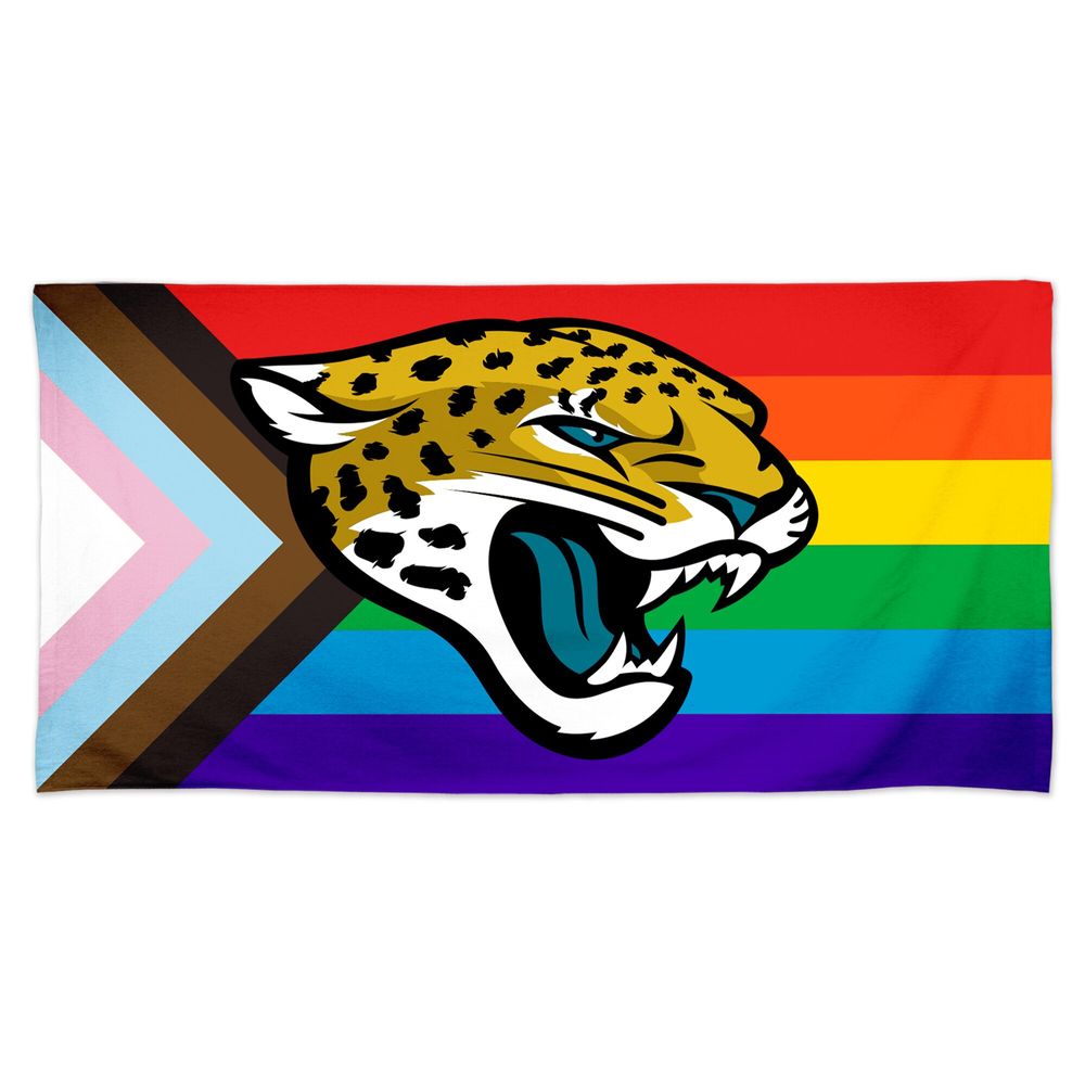 WinCraft Jacksonville Jaguars 30'' x 60'' Pride Spectra Beach Towel