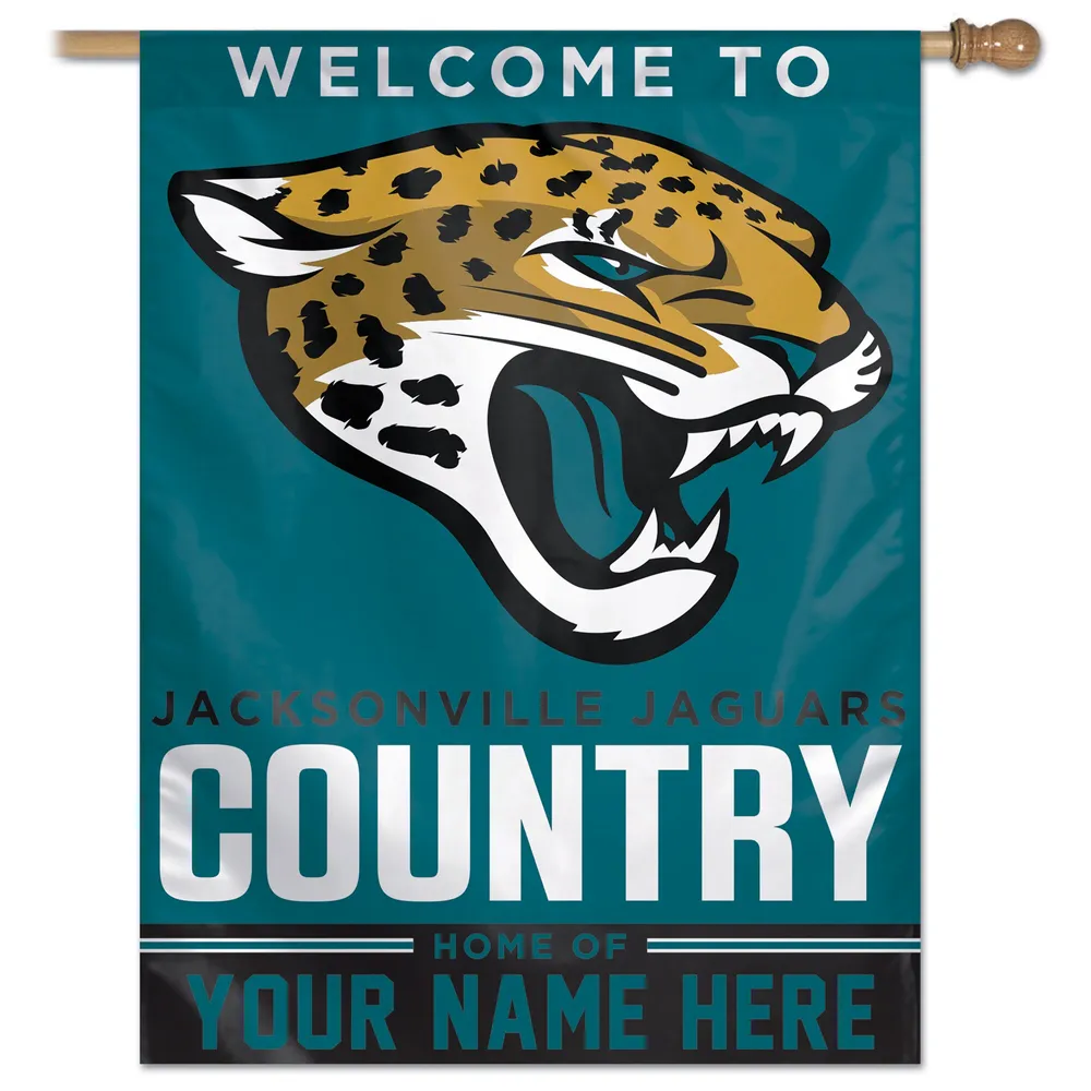 Lids Jacksonville Jaguars WinCraft Personalized 27'' x 37'' 1-Sided  Vertical Banner