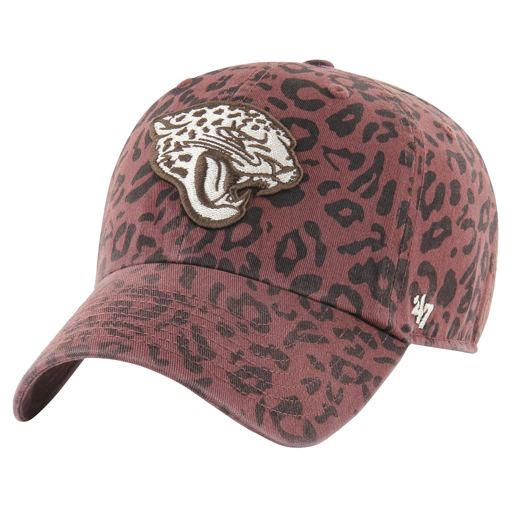 Women's '47  Brown Jacksonville Jaguars Tawny Clean Up Adjustable Hat