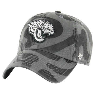 Casquette ajustable Freeform Clean Up '47 pour femme, couleur anthracite, des Jaguars de Jacksonville