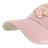 Women's '47  Pink Jacksonville Jaguars Ballpark Cheer Dusty Rose Clean Up Adjustable Hat