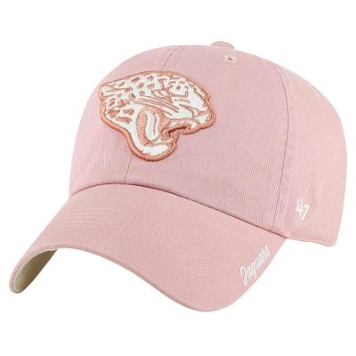 Women's '47  Pink Jacksonville Jaguars Ballpark Cheer Dusty Rose Clean Up Adjustable Hat