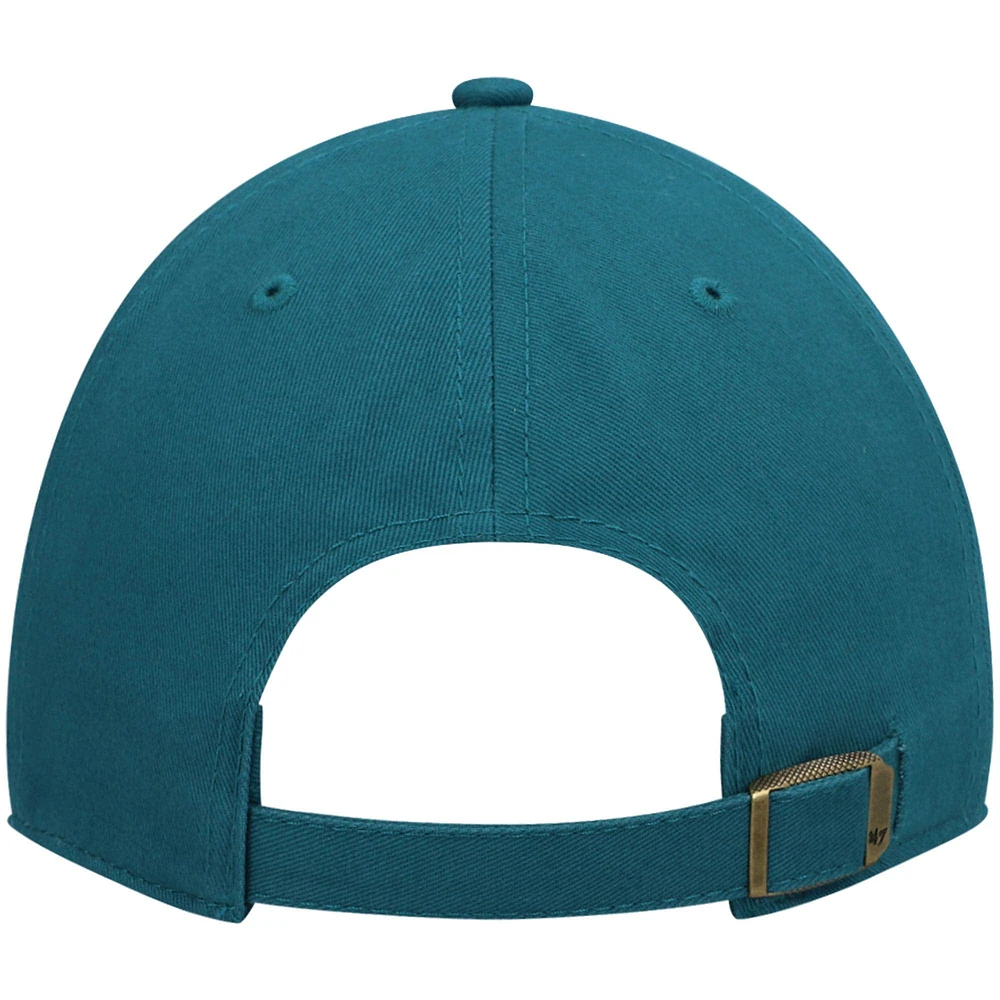 Women's '47 Teal Jacksonville Jaguars Miata Clean Up Secondary Adjustable Hat