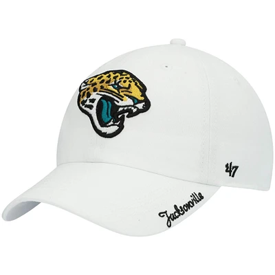 Women's '47 White Jacksonville Jaguars Miata Clean Up Logo Adjustable Hat