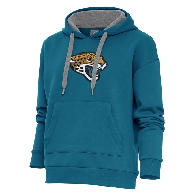 Fanatics Teal Jacksonville Jaguars Doubleface Slub Pullover Hoodie in Blue