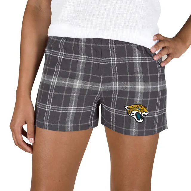 Carolina Panthers Concepts Sport Women's Tradition Woven Shorts - Gray