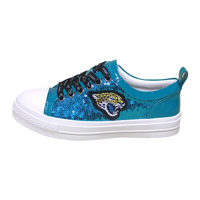 Women's Cuce Black Jacksonville Jaguars Team Sequin Sneakers