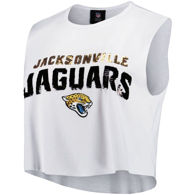 Jacksonville Jaguars Women's Tank Sleeveless T-Shirt Women's Vest White Tops