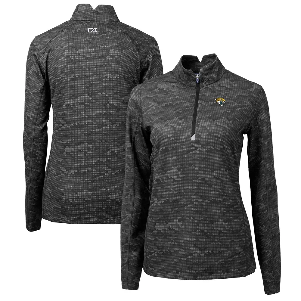 Lids Jacksonville Jaguars Cutter & Buck Women's Traverse Camo Print Stretch  Quarter-Zip Pullover Top