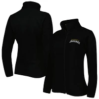 Veste en polaire entièrement zippée Dunbrooke noire Jacksonville Jaguars Hayden pour femme