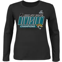 Women's Fanatics Branded Royal Buffalo Bills 2022 AFC East Division Champions Divide & Conquer Plus Size Long Sleeve T-Shirt