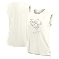 Débardeur Fanatics pour femme, couleur crème, Jacksonville Jaguars Studio Embrace