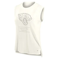 Débardeur Fanatics pour femme, couleur crème, Jacksonville Jaguars Studio Embrace