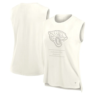 Débardeur Fanatics pour femme, couleur crème, Jacksonville Jaguars Studio Embrace