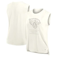 Débardeur Fanatics pour femme, couleur crème, Jacksonville Jaguars Studio Embrace