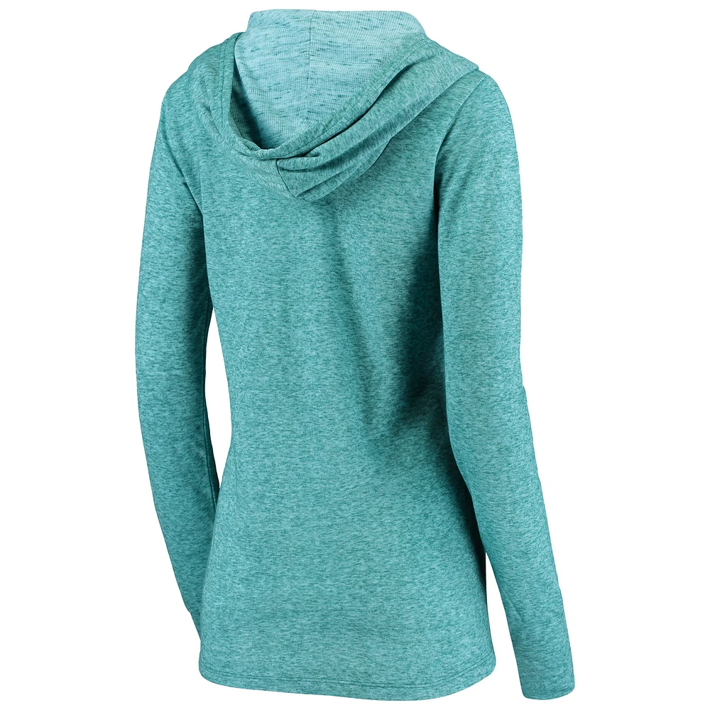 Women's Fanatics Teal Jacksonville Jaguars Doubleface Slub Pullover Hoodie