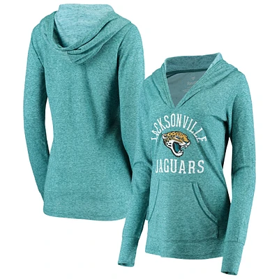 Women's Fanatics Teal Jacksonville Jaguars Doubleface Slub Pullover Hoodie