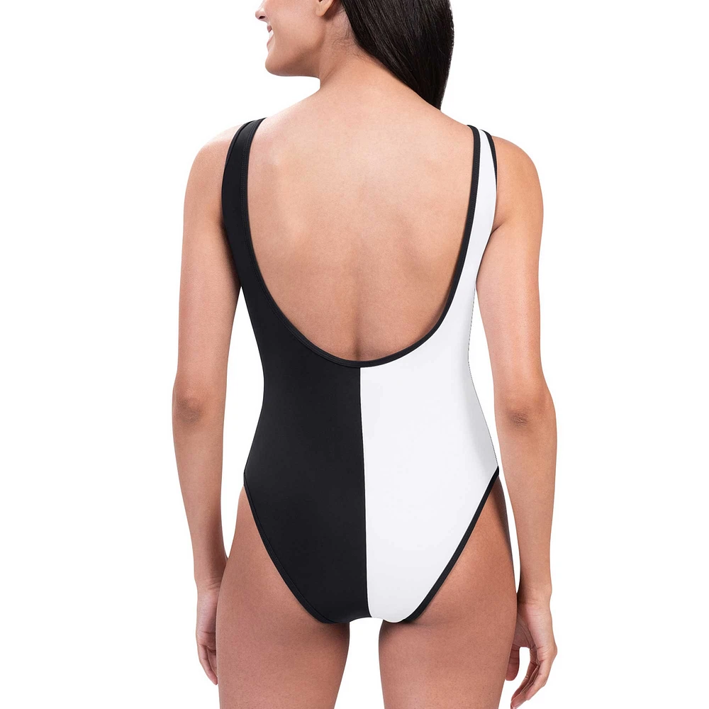 Women's G-III 4Her by Carl Banks Black/White Jacksonville Jaguars Last Stand One-Piece Swimsuit