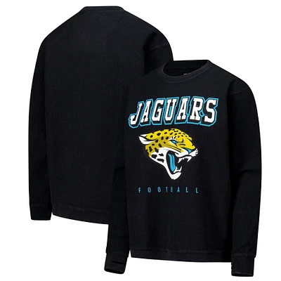 Sweat-shirt confortable en velours côtelé G-III 4Her de Carl Banks pour femme, noir, des Jaguars Jacksonville