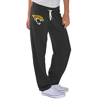 Pantalon en polaire noir Jacksonville Jaguars Scrimmage pour femme G-III 4Her by Carl Banks