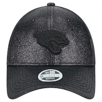 Women's New Era Black Jacksonville Jaguars Sparkly 9FORTY Adjustable Hat