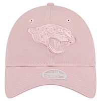 Women's New Era  Light Pink Jacksonville Jaguars Main 9TWENTY Adjustable Hat