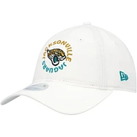 Casquette réglable 9TWENTY avec logo principal du cercle des Jaguars de Jacksonville New Era pour femme blanche