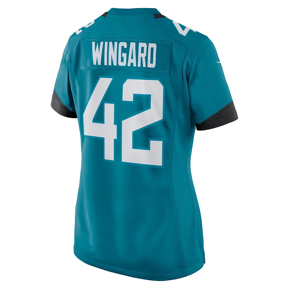 Women's Nike Andrew Wingard Teal Jacksonville Jaguars Game Jersey