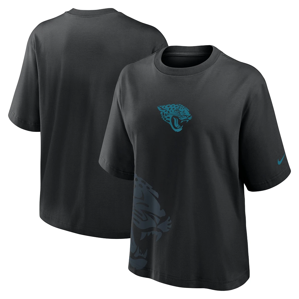 T-shirt boxy Nike noir Jacksonville Jaguars pour femme