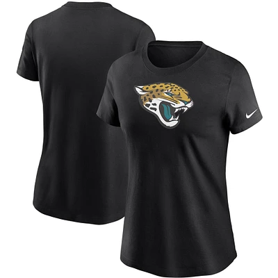 T-shirt essentiel avec logo des Jaguars de Jacksonville Nike noir pour femme