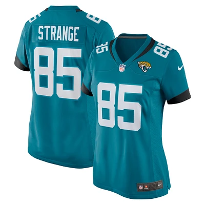 Women's Nike Brenton Strange  Teal Jacksonville Jaguars Team Game Jersey