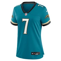 Women's Nike Brian Thomas Jr. Teal Jacksonville Jaguars Prowler Throwback Game Jersey