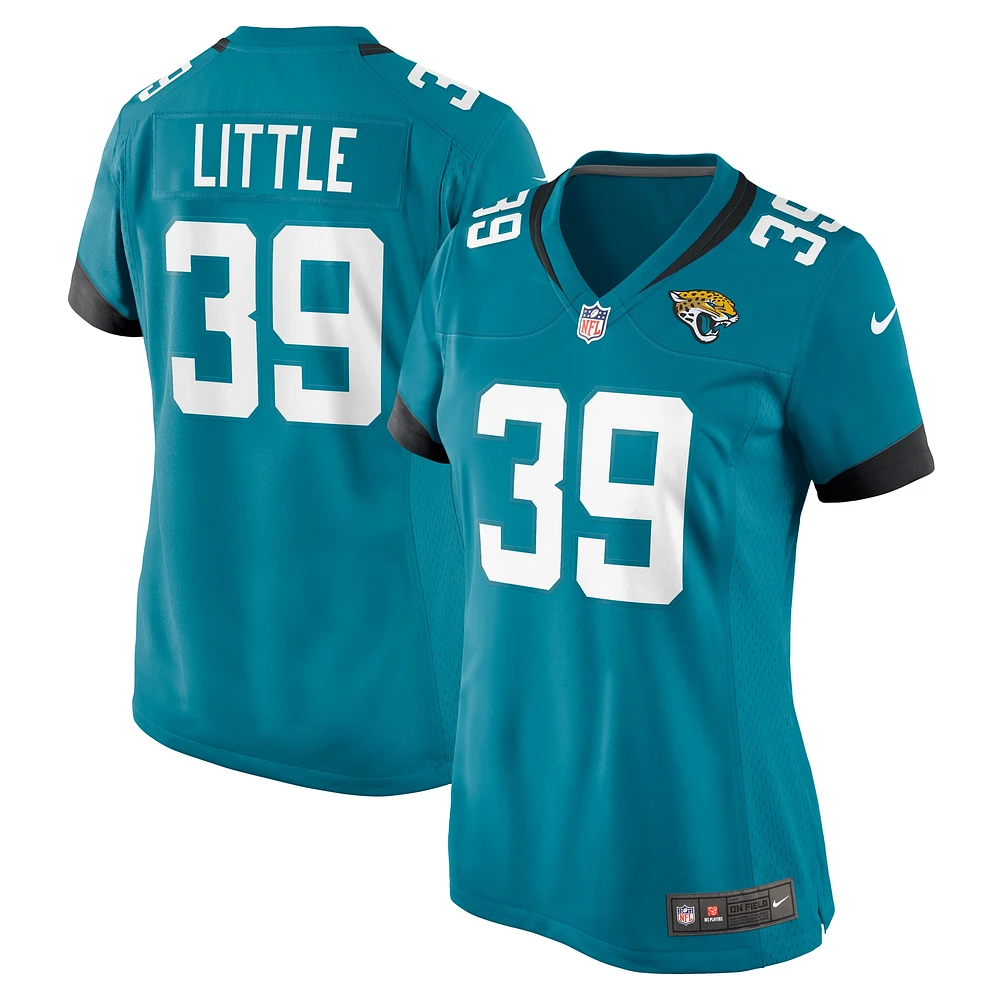 Maillot de match Nike Cam Little Teal Jacksonville Jaguars pour femme