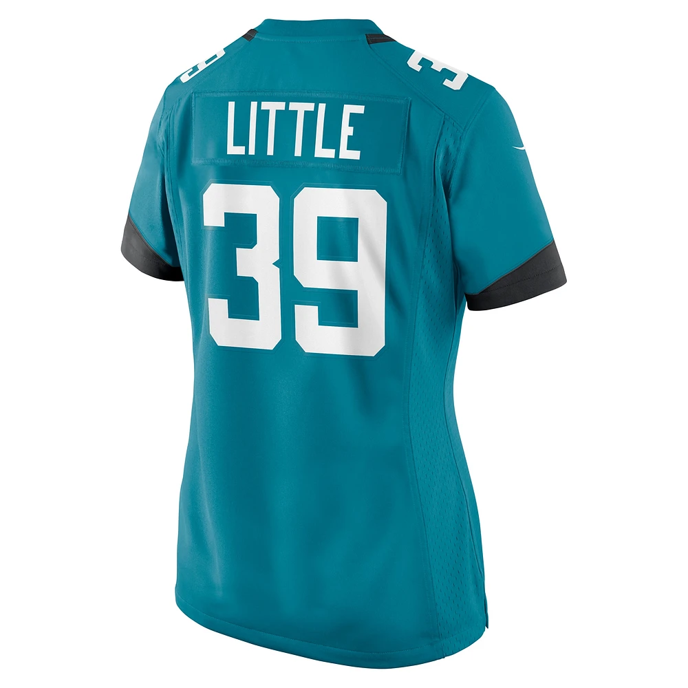 Maillot de match Nike Cam Little Teal Jacksonville Jaguars pour femme