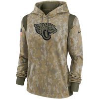 Women's Nike Camo Jacksonville Jaguars 2021 Salute To Service - Therma Performance Pullover Hoodie