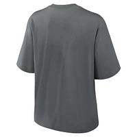 Women's Nike Charcoal Jacksonville Jaguars Glory Arch Boxy T-Shirt