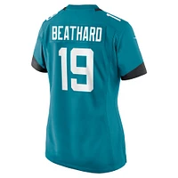 Maillot de match Nike C.J. Beathard Teal Jacksonville Jaguars pour femme