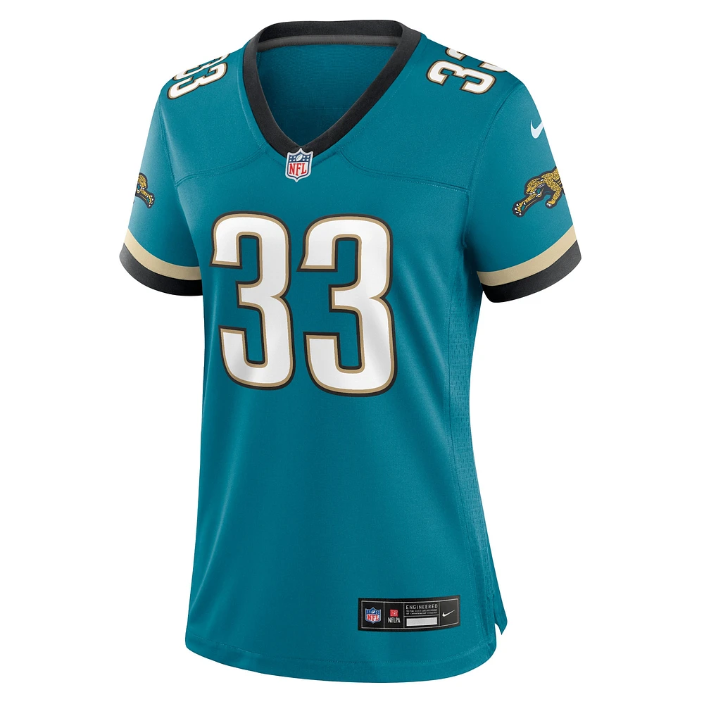 Maillot Nike pour femme Devin Lloyd Sarcelle Jacksonville Jaguars Prowler Throwback Game