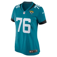 Maillot de match Nike Ezra Cleveland pour femmes, sarcelle, Jacksonville Jaguars