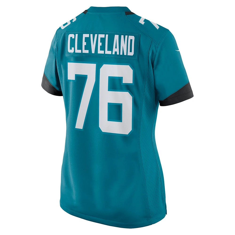 Women's Nike Ezra Cleveland  Teal Jacksonville Jaguars Game Jersey