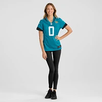 Maillot Nike Gabe Davis pour femme, bleu sarcelle, joueur de jeu d'équipe des Jaguars Jacksonville