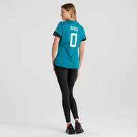 Maillot Nike Gabe Davis pour femme, bleu sarcelle, joueur de jeu d'équipe des Jaguars Jacksonville