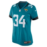 Maillot de joueur jeu des Jacksonville Jaguars Nike Gregory Junior pour femme, bleu sarcelle