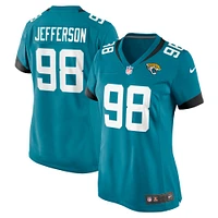 Maillot de match Nike Jordan Jefferson Teal Jacksonville Jaguars pour femme